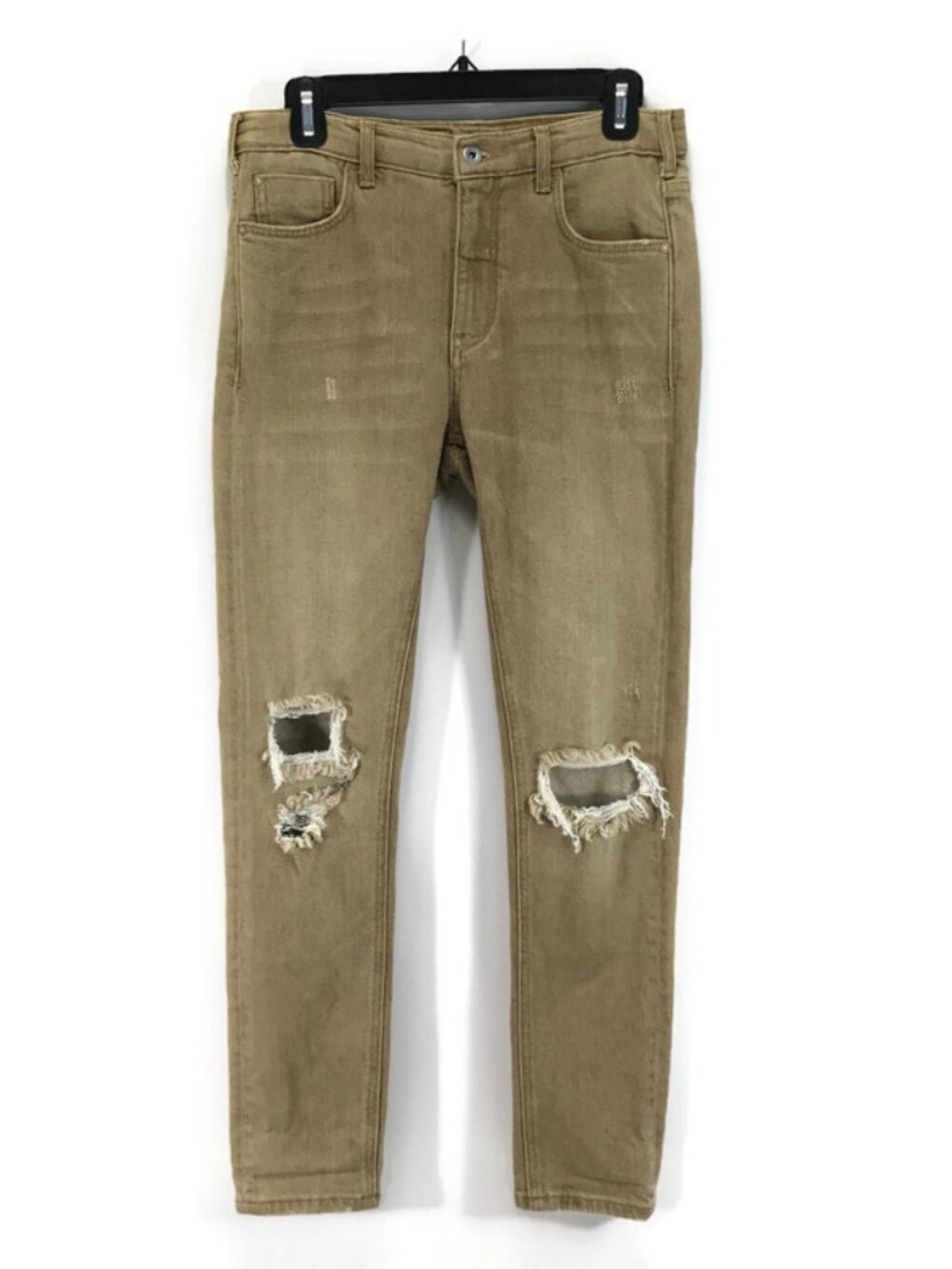Anthropologie Pilcro Heritage Boyfriend Jeans Women's Size 26 Maize Distressed